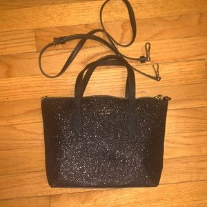 Kate spade sparkly black purse